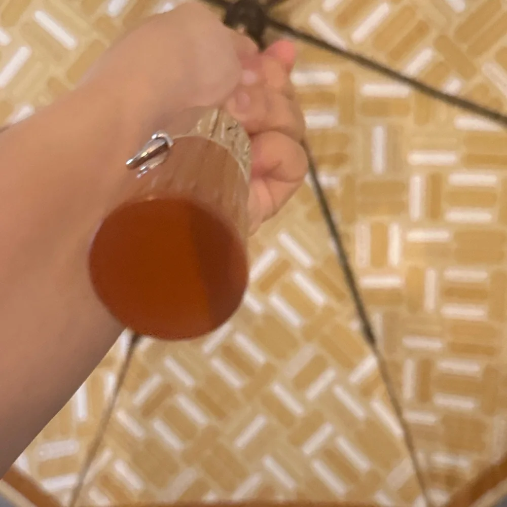 Coach Patterned Tan Umbrella